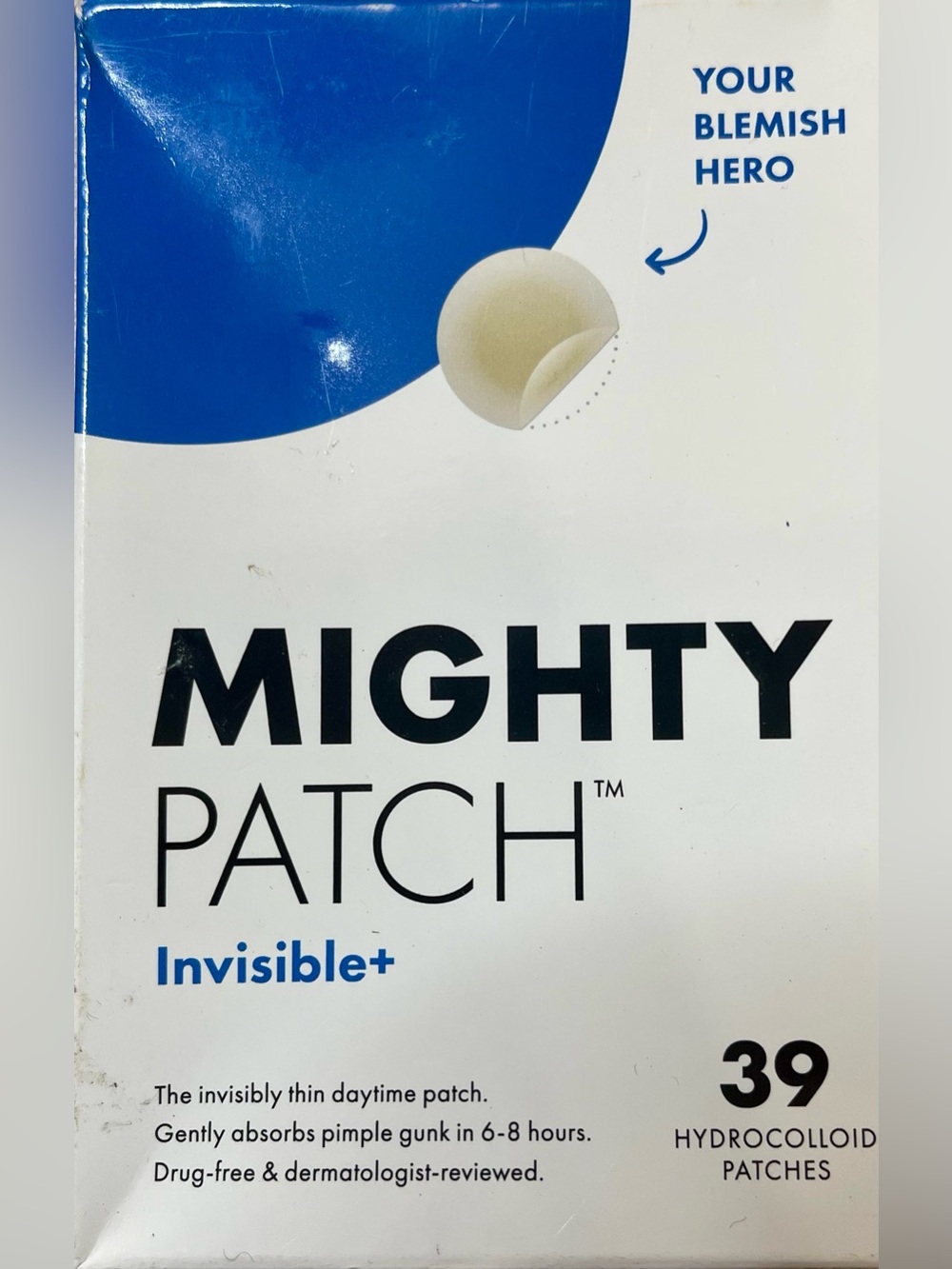 Hero Mighty Patch Invisible+ Acne Pimple Patches 39 Count NEW EXP 07/2027